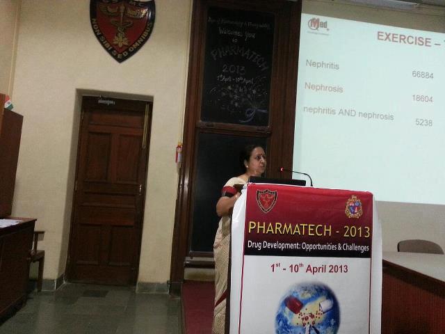 Lecture at Pharmatech 2013 – Venue: KEM Hospital, April 3, 2013