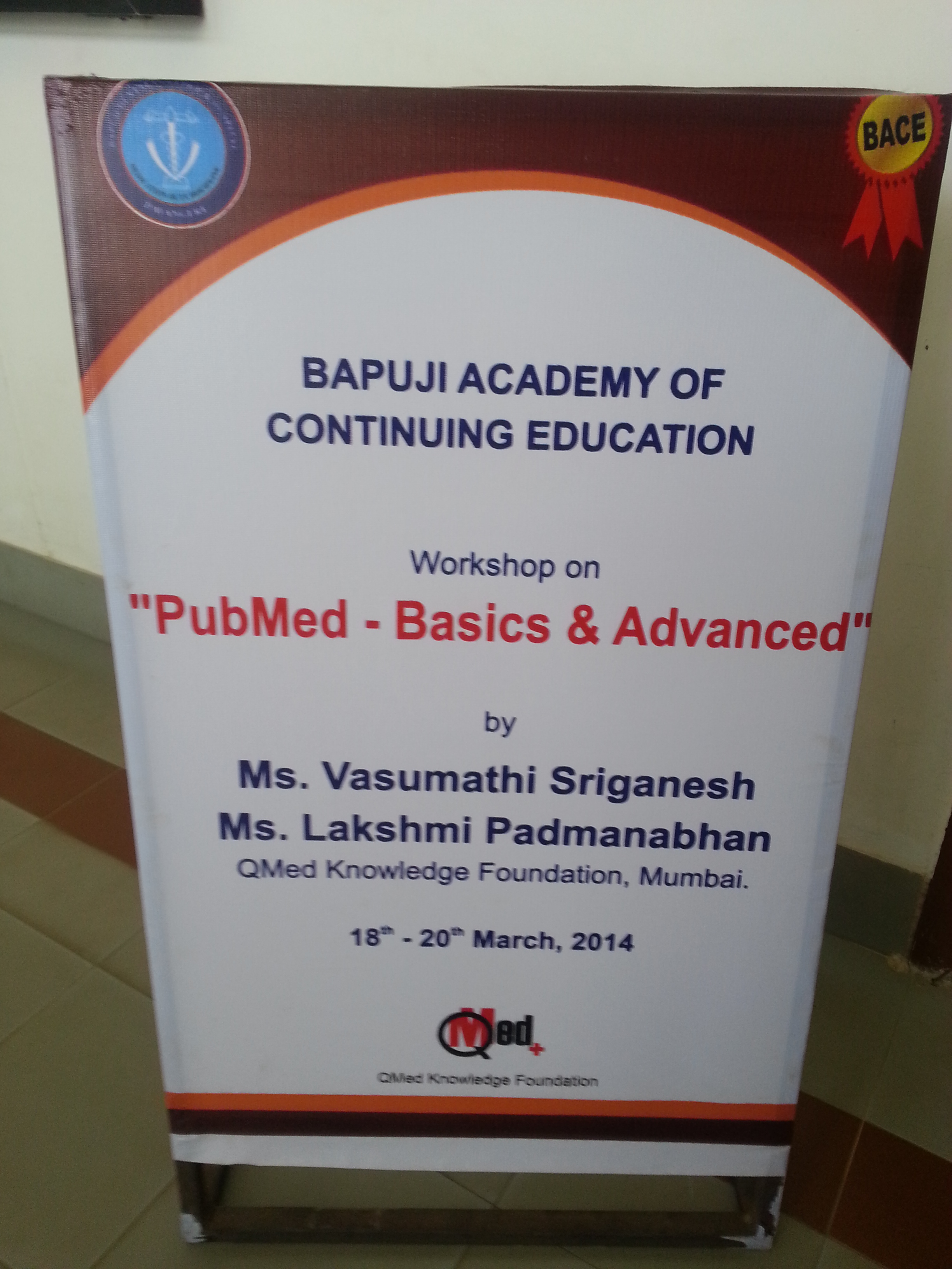 Bapuji Dental College-Workshop