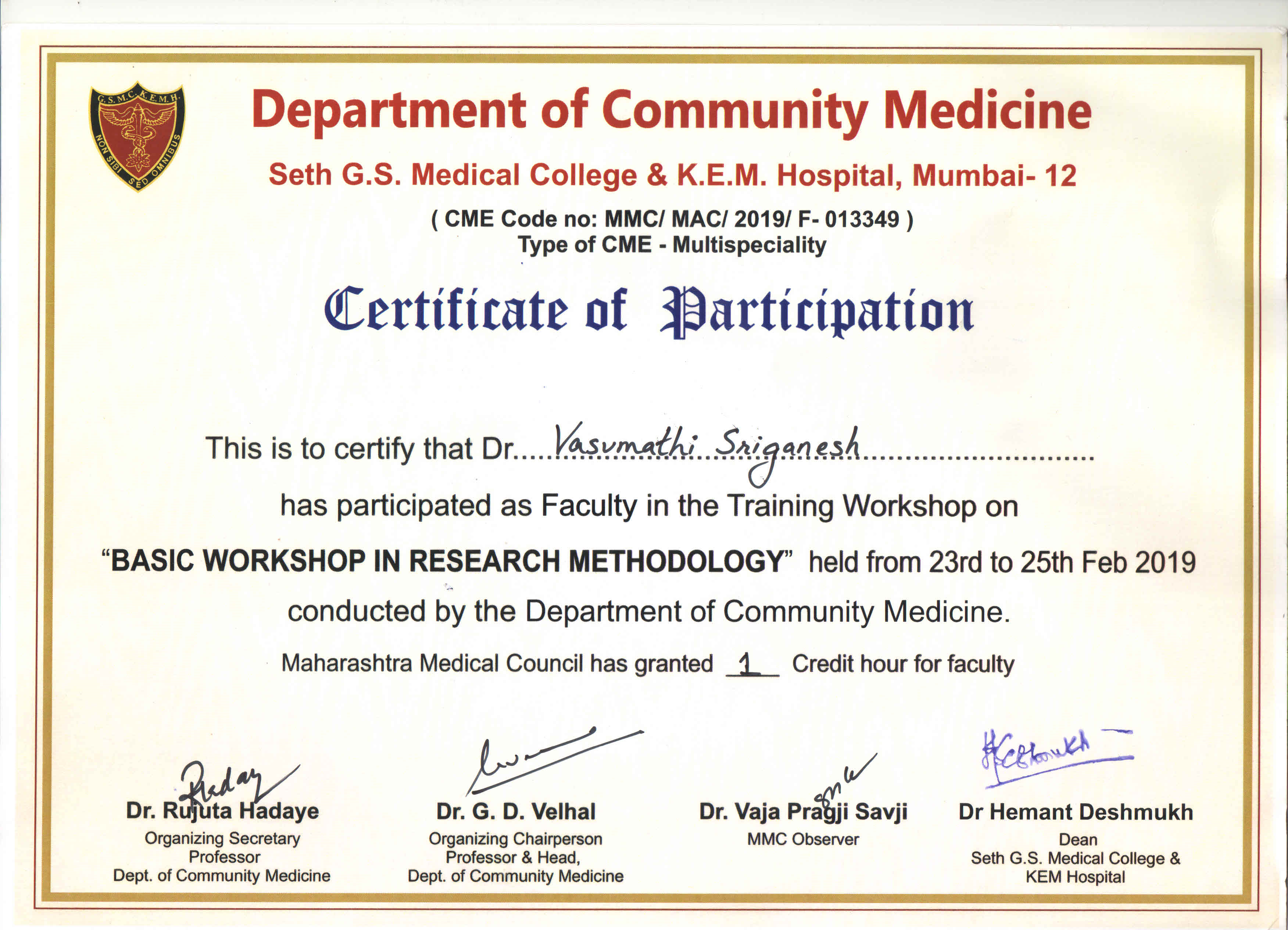 Seth GS Medical College and KEM Hospital-Lecture