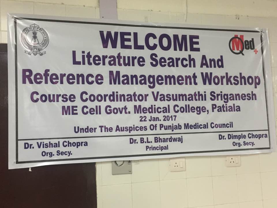 Government Medical College, Patiala- Workshop