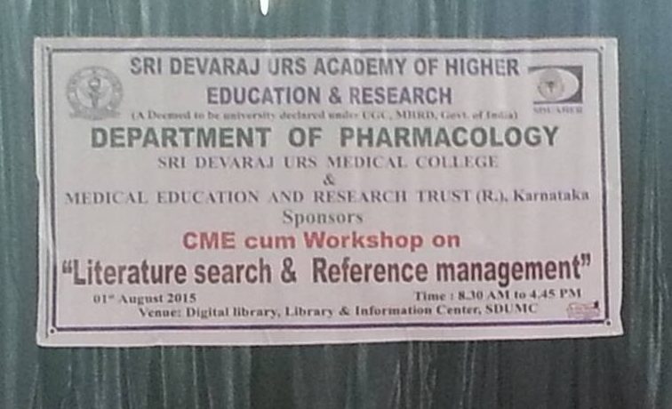 Sri Devaraj Urs Medical College-Workshop