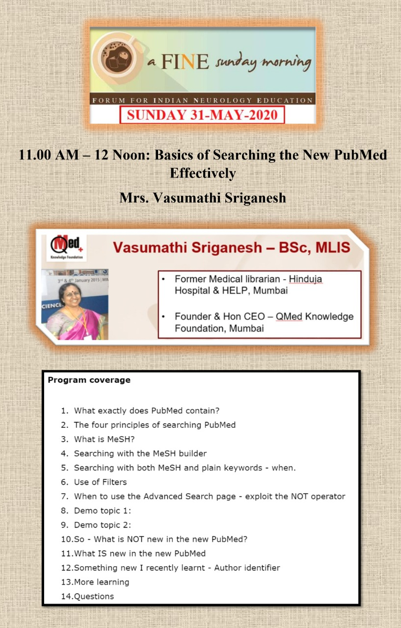 FINE – Forum for Indian Neurology Education-Lecture-Webinar