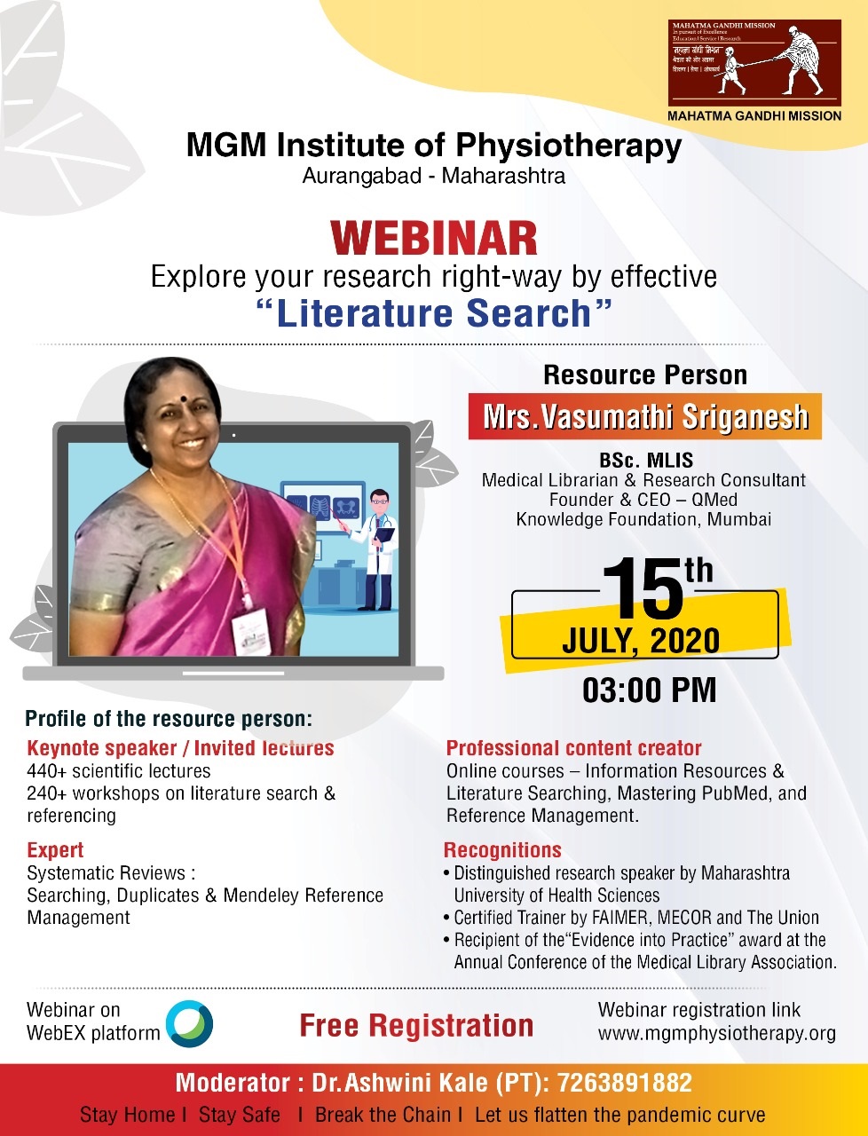 MGM Institute of Physiotherapy-Lecture-Webinar