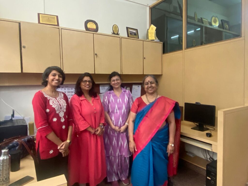 Internship at QMed Knowledge Foundation: Dr Sarika Sawant visits and meets Ms Dipti and Ms Vasumathi