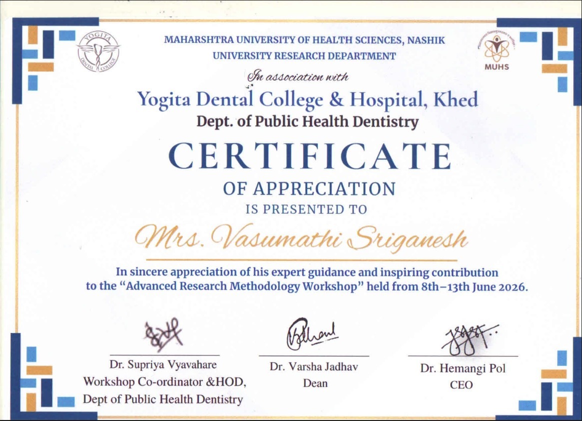 Yogita Dental College & Hospital, Khed